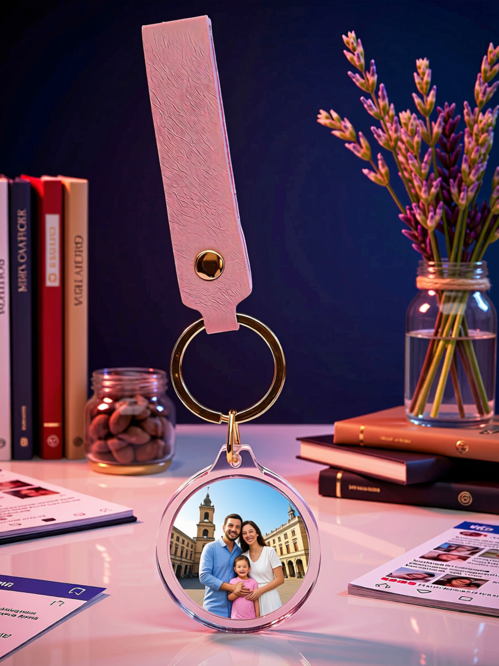 Personalized Acrylic Photo Keychain | Double-Sided Custom Picture Gift